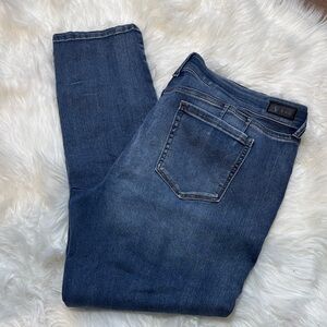 Natural Reflections Dark Blue Straight Leg Jeans